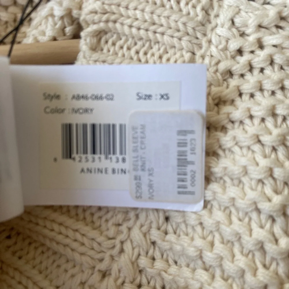 NWT Anine Bing XS Bell Sleeve Knit Sweater - Picture 10 of 12